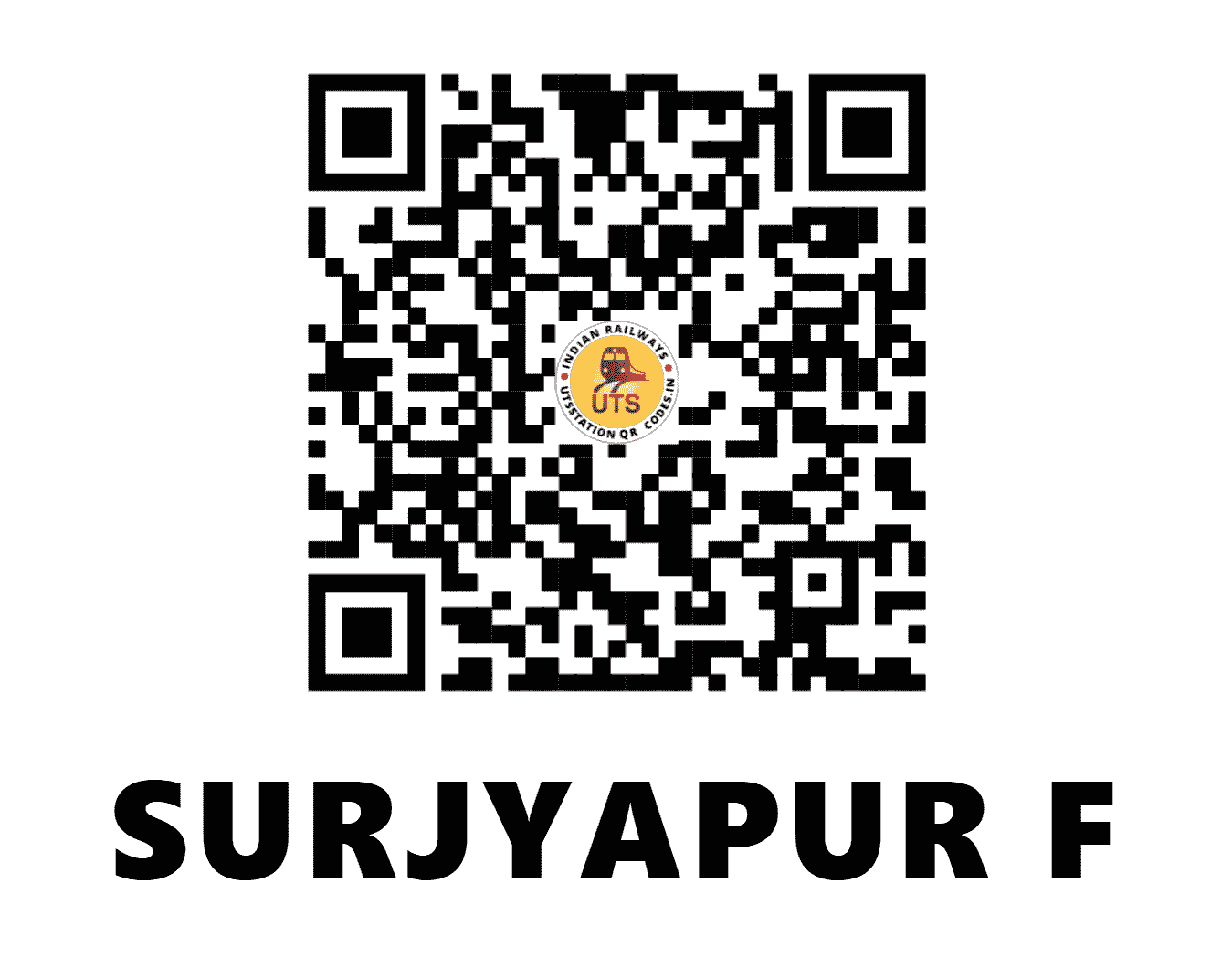 UTS QR Code for SURJYAPUR F - SJPR (ER - WEST BENGAL)